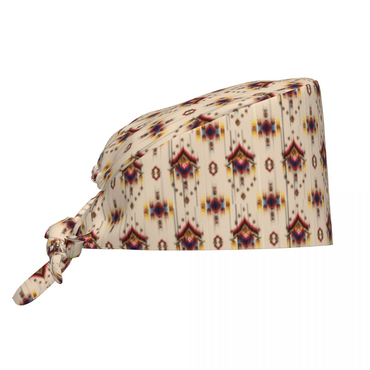Embroidery Pattern - Wzór Ikat, abstrakcyjny haft, czapka medyczna