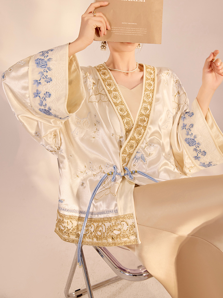Embroidery Fashion - Wiosenna luksusowa kurtka damska z chińskim