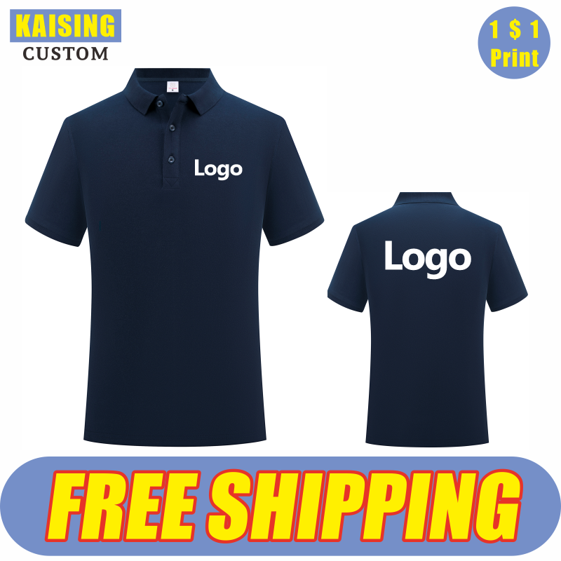 Embroidery Design Logo - KAISING wysokiej jakości koszulka Polo z