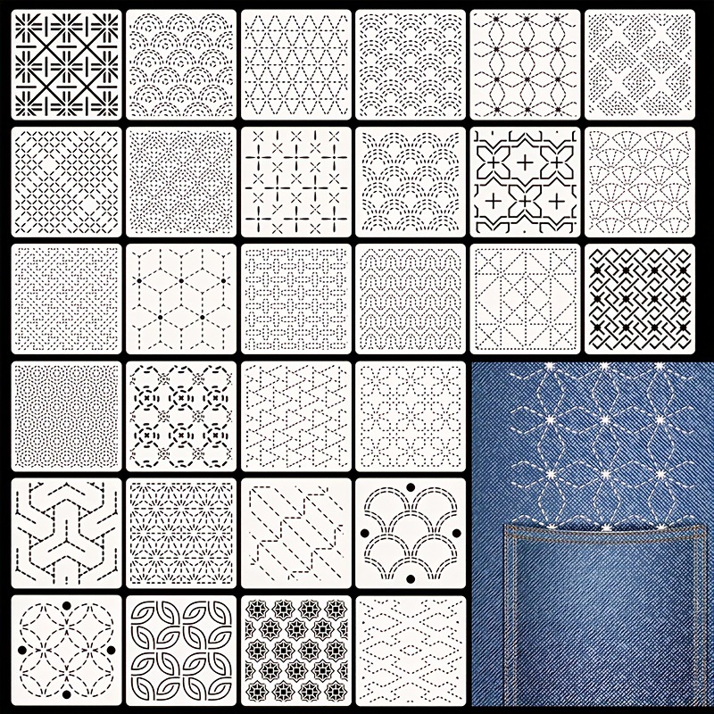 Embroidery Ideas - 30 szt. Szablonów do haftu DIY,