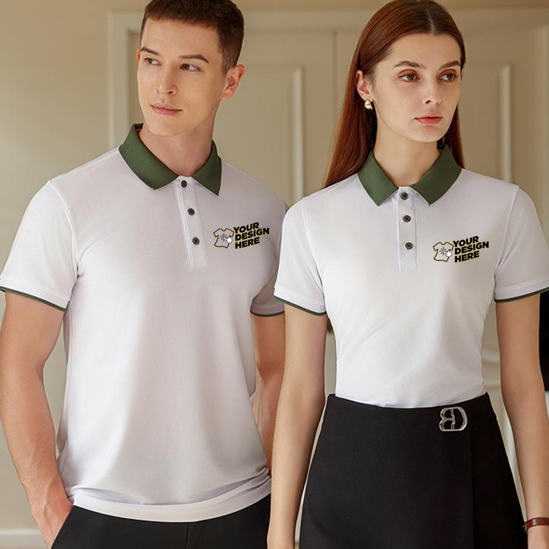 Embroidery Design Logo - Kolorowa koszulka polo – bezpłatne nadrukowanie