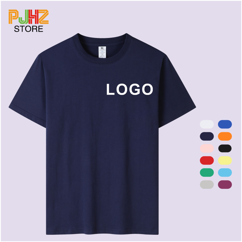 Embroidery Design Logo - 100% bawełniana koszulka z niestandardowym logo