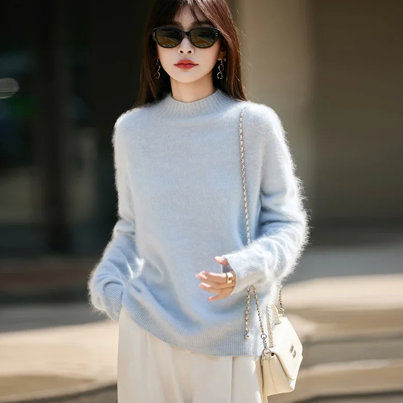 Damski puszysty sweter z wysok – Embroidery Fashion recenzja i cena