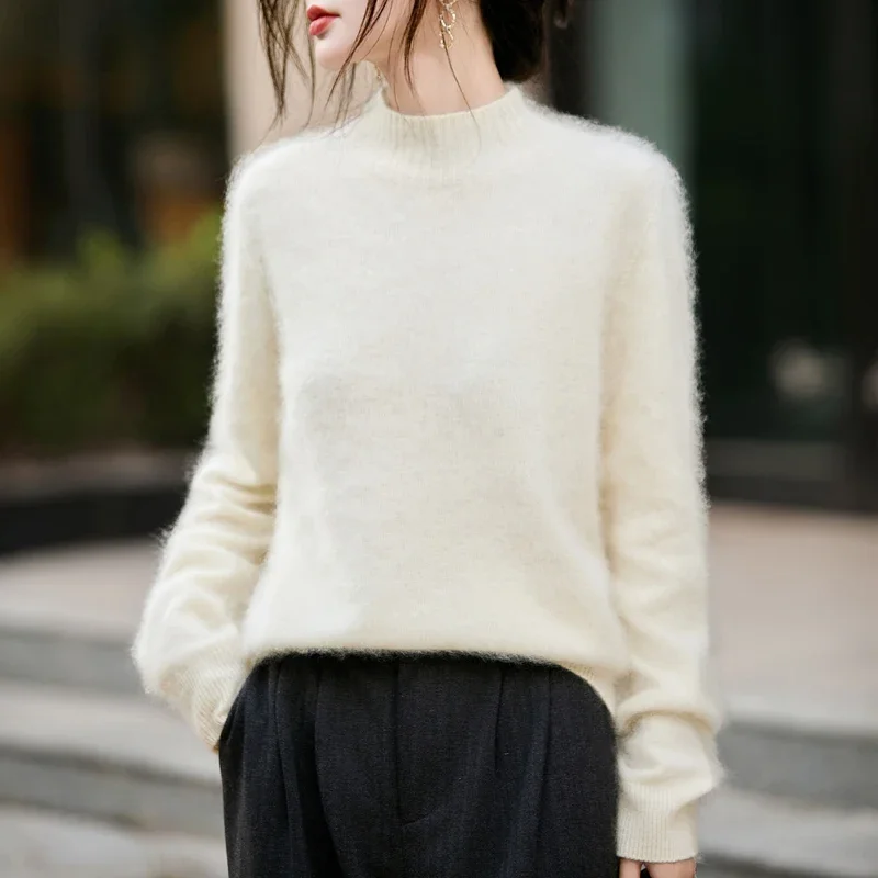 Damski puszysty sweter z wysok – Embroidery Fashion recenzja i cena