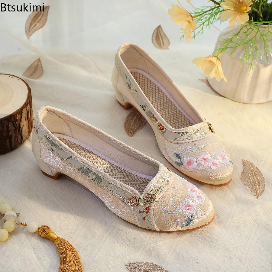 Nowe damskie buty 2026, etnicz – Embroidery Cotton recenzja i cena