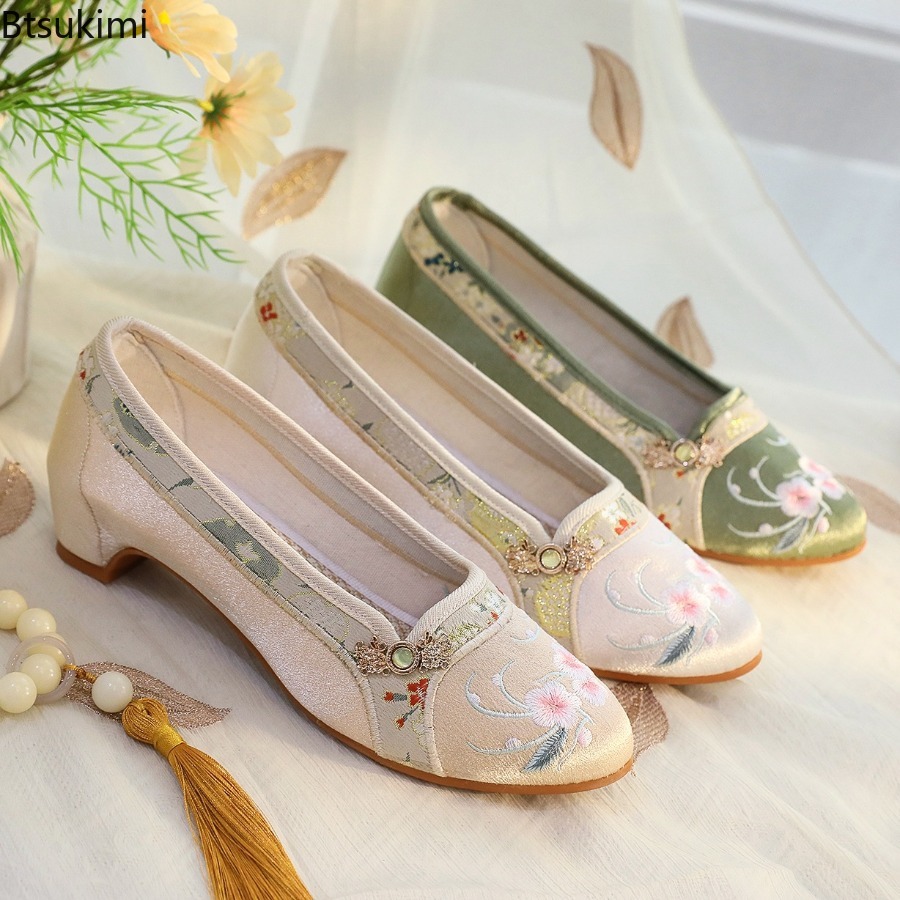 Nowe damskie buty 2026, etnicz – Embroidery Cotton recenzja i cena