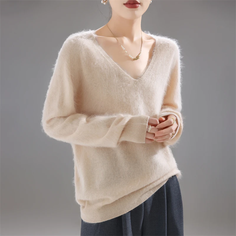Damski sweter z wełny merino 1 – Embroidery Fashion recenzja i cena
