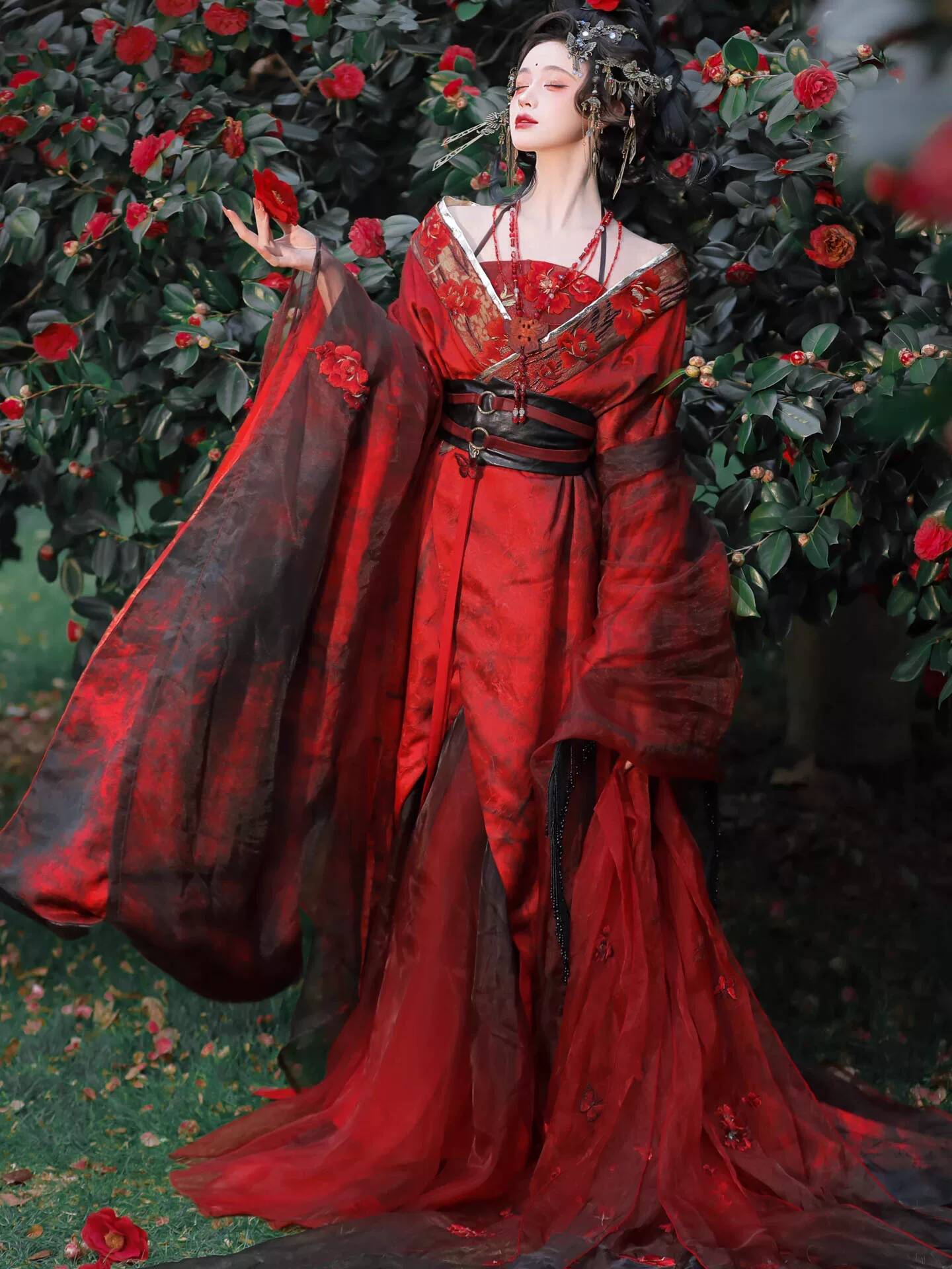 Nowy Datura Czerwony Hanfu Dam – Embroidery Cotton recenzja i cena