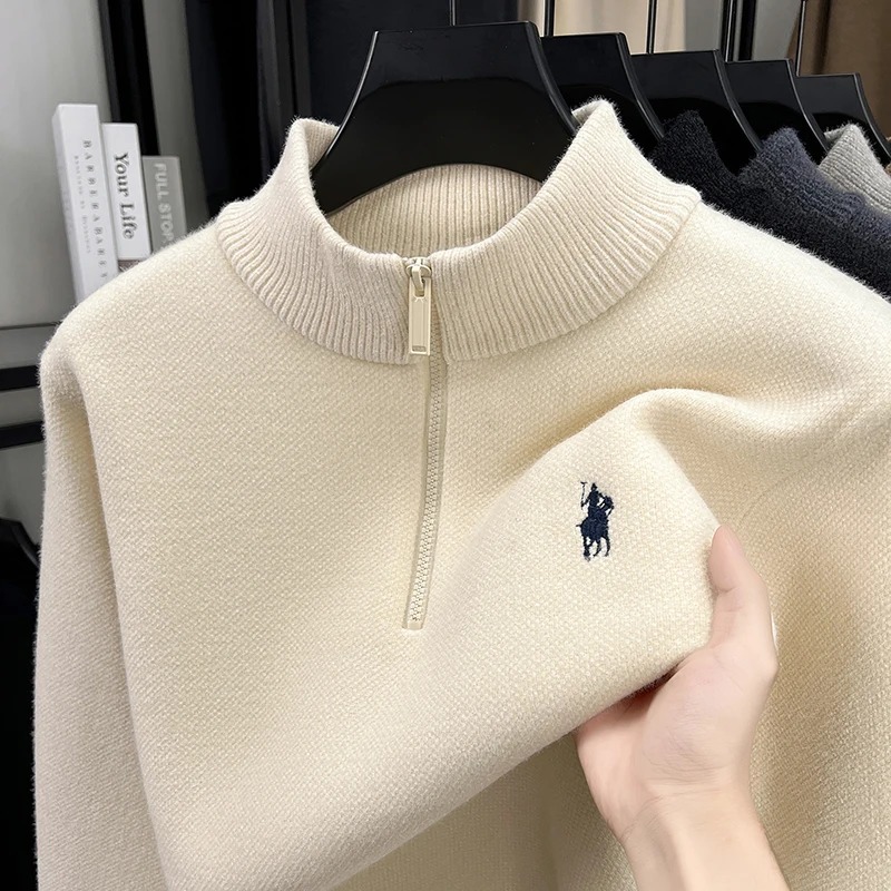 Wysokiej jakości sweter męski  – Embroidery Design Logo recenzja i cena