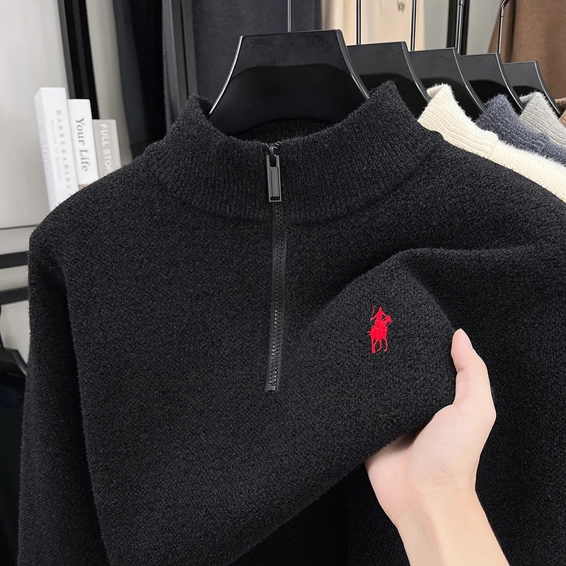 Wysokiej jakości sweter męski  – Embroidery Design Logo recenzja i cena