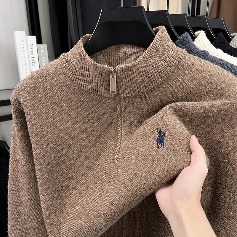 Wysokiej jakości sweter męski  – Embroidery Design Logo recenzja i cena