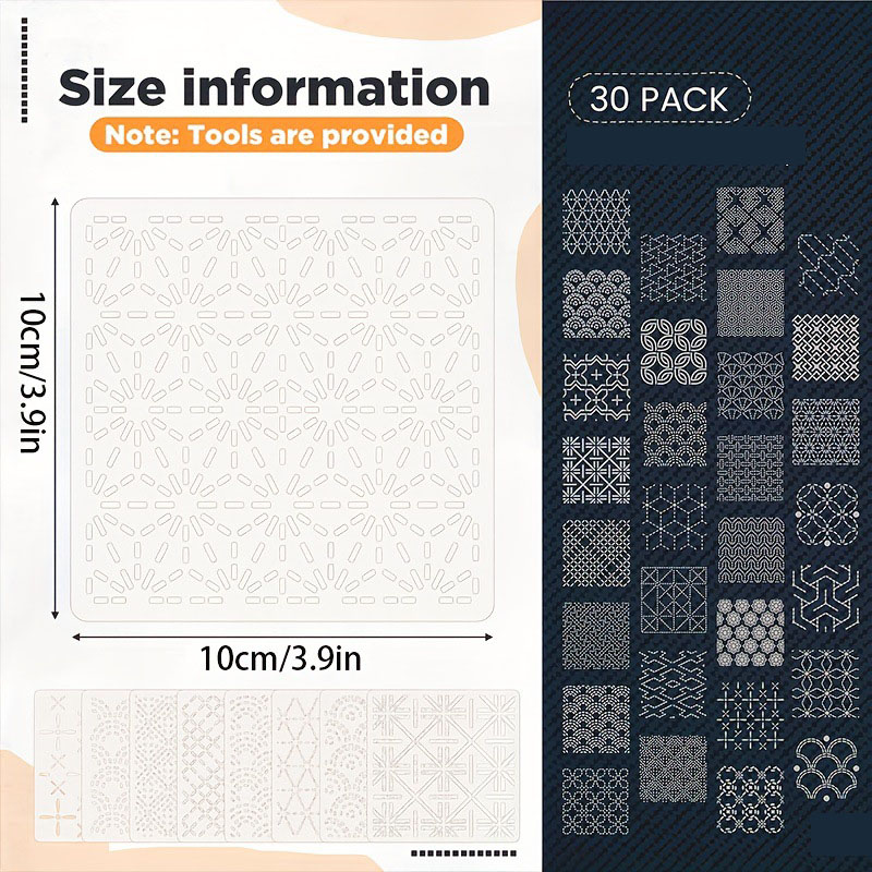 30 szt. Szablonów do haftu DIY – Embroidery Ideas recenzja i cena