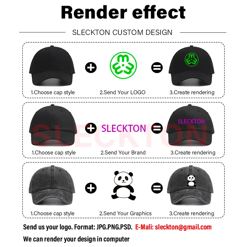 SLECKTON na zamówienie czapka  – Embroidery Design Logo recenzja i cena