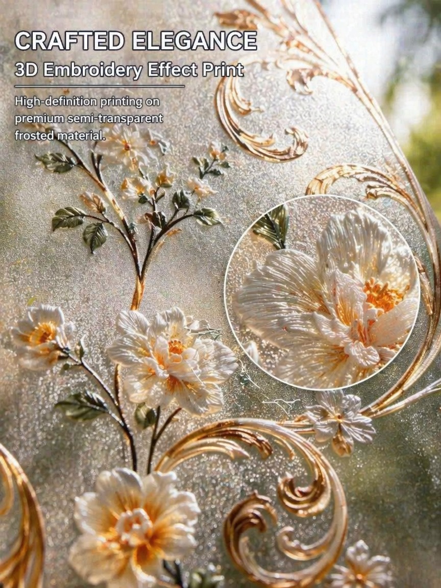 Folia okienna z wzorem haftu,  – Embroidery Pattern recenzja i cena